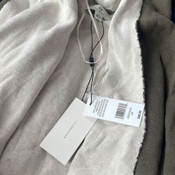 H Halston Womens Cardigan Wild Sage  NEW - Picture 2 of 2